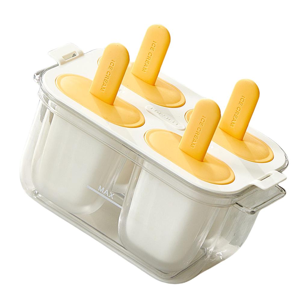 Ice Cream Maker Mold with Stick Food Grade Silicone Homemade Popsicles Mould Double Layer Ice Cubes Tray Kitchen Tool
