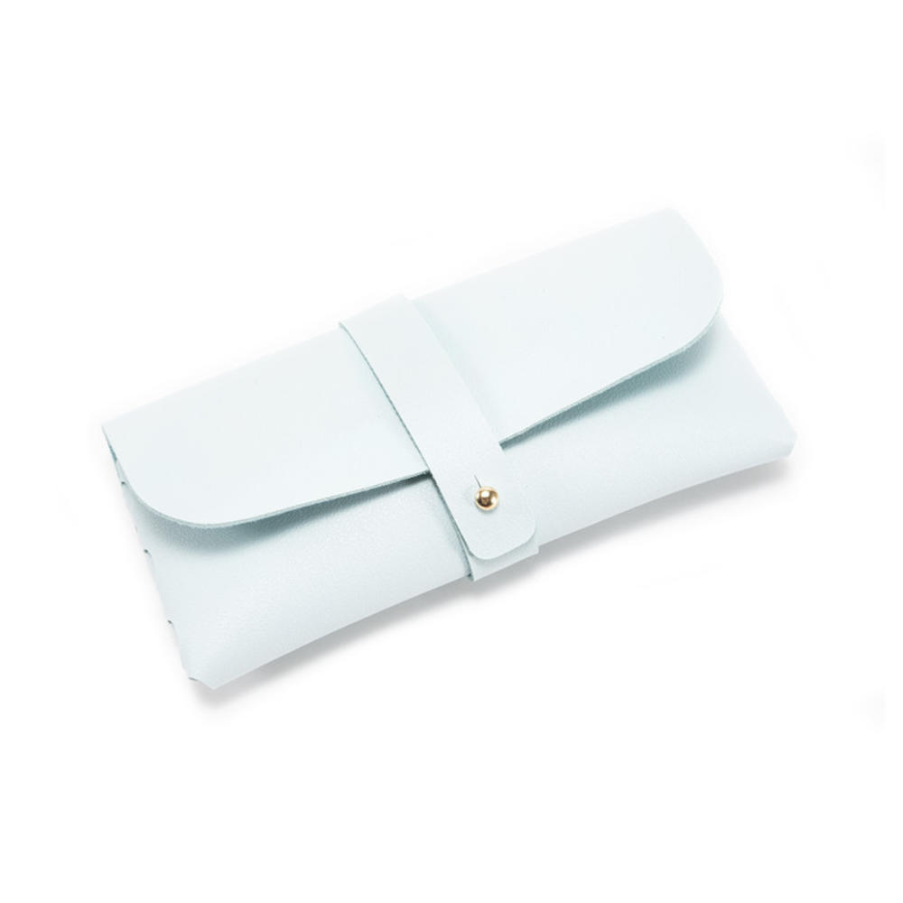 1Pcs Glasses Case Women Leather Soft Glasses Bag Fashion Portable Sunglasses Box Bag Accessories Eyeglasses Case Sunglasses Box