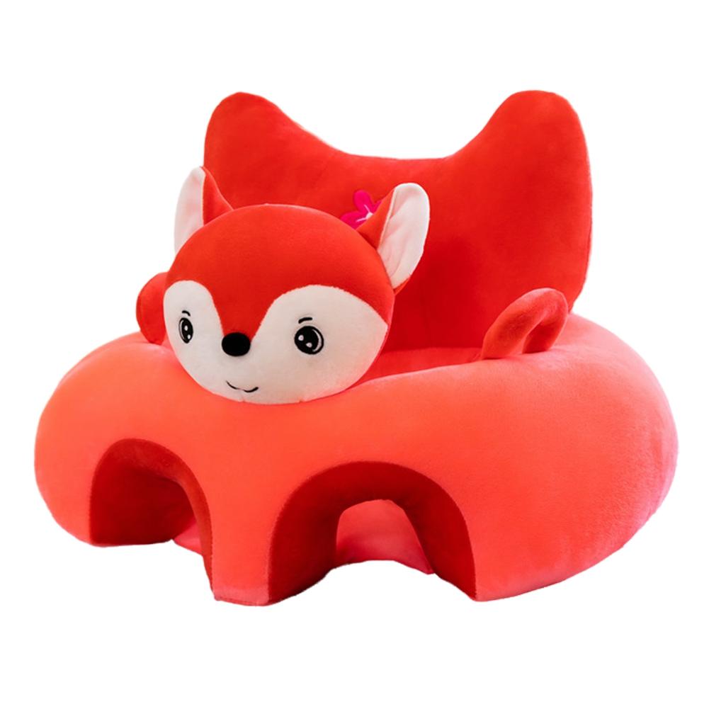 Good-Baby Sofa Support Chair Soft Plush Cartoon Animal Baby Sitting Chair Learning Sitting Seat rosso
