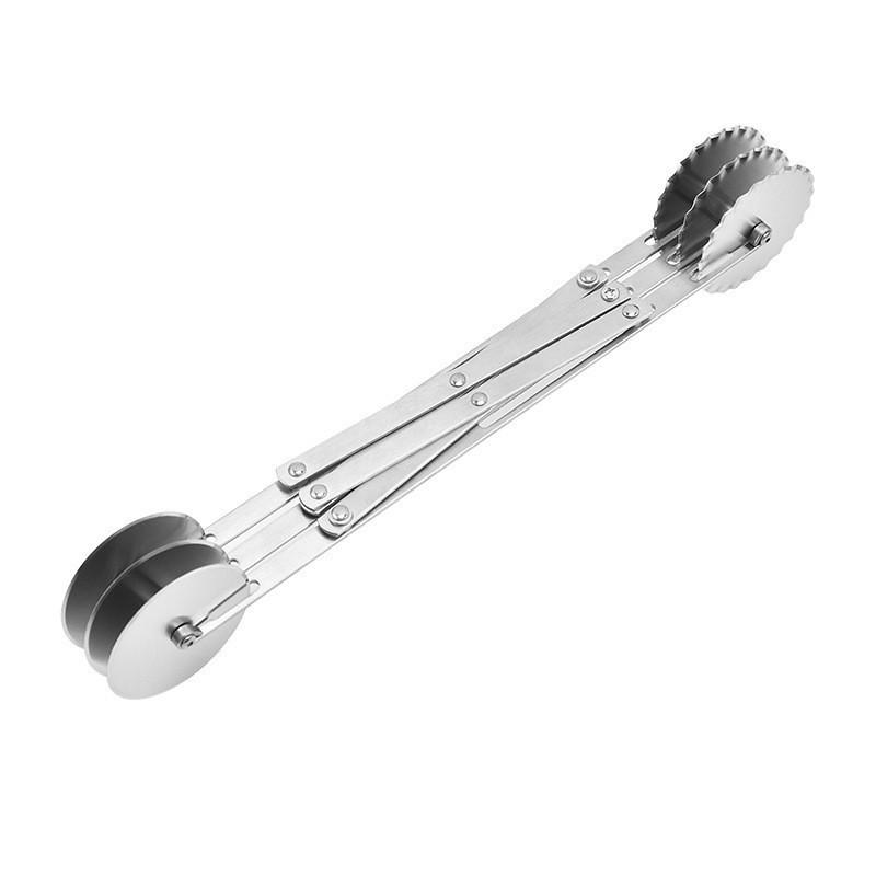 Adjustable Stainless Steel Multi-Wheel Pizza & Youtiao Cutter