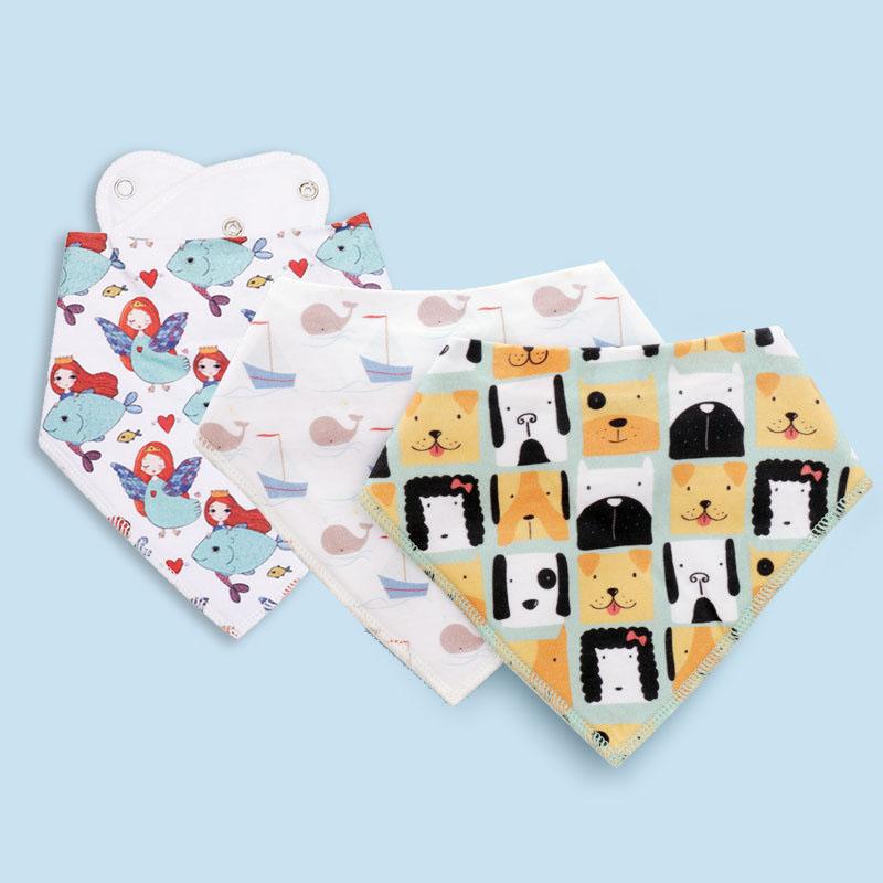 Babyhug Cotton Bibs Set of 3 - Multicolor