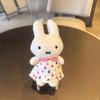 Plush Cute Rabbit Doll Cute Plush Backpack Pendant Rabbit Doll Keychain Bunny Keyring Backpack Hanging Decoratiion Birthday Gift