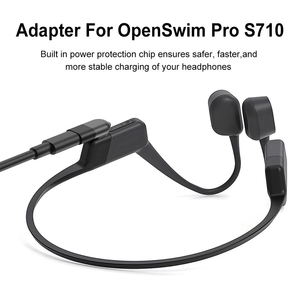 Pro SHOKZ OpenSwim Pro S710 Nabíjecí adaptér Rychlé nabíjení Nabíjecí kabelový adaptér pro sluchátka OpenSwim Pro S710 Nabíječka Adapte