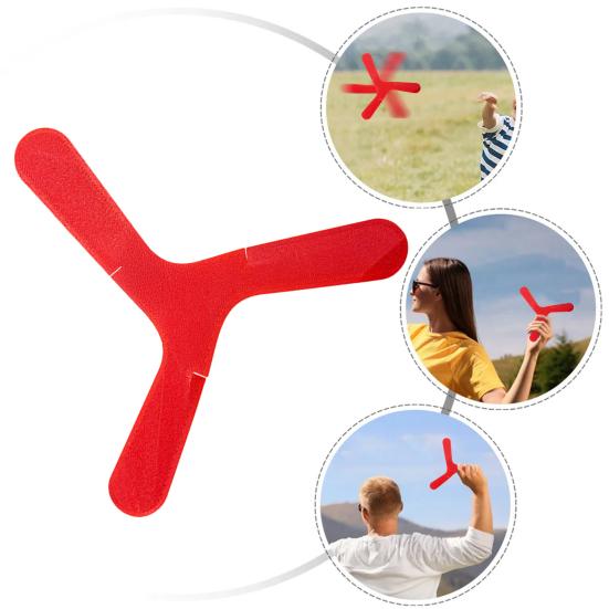 Hand Tossed Three-Leaf Boomerang Interactive Indoor Outdoor Toy Fast Catch
