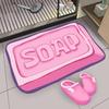 Small Fresh 3D Visual Diatom Mud Floor Mat Household Bathroom
