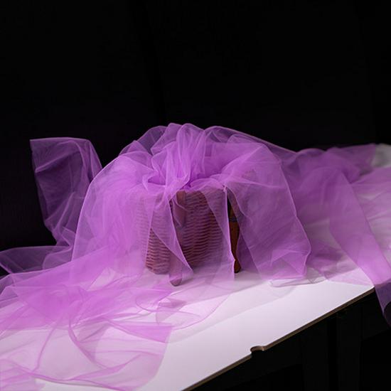 Fairy Mist Soft Tulle Fabric: Handmade Solid Color Lace Veil for Clothing DIY Projects