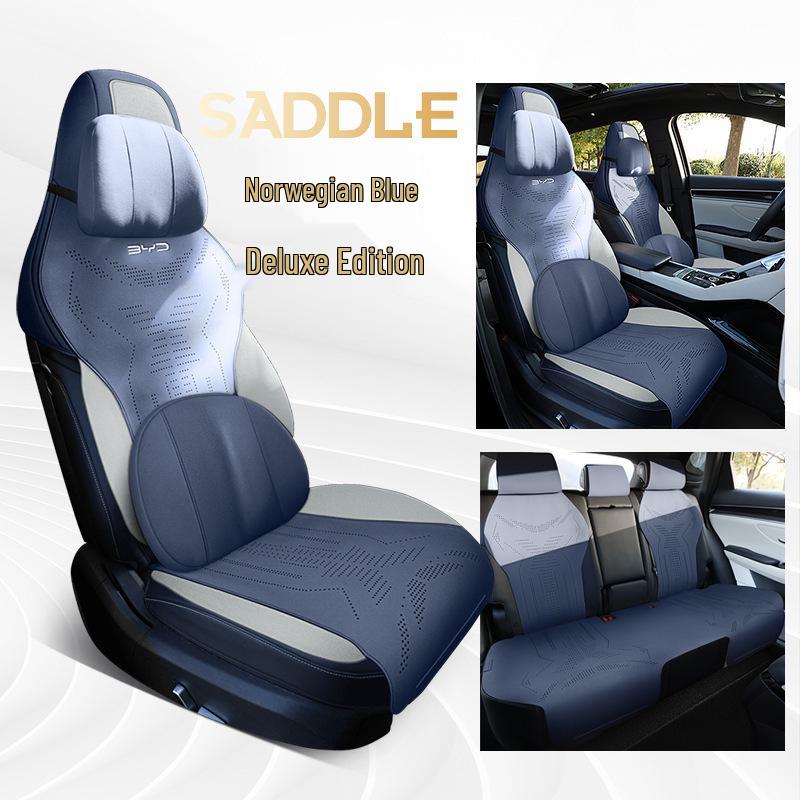 BYD Song PLUS Semi-Enclosed Suede Car Seat Cushion - Universal Saddle Pad for All Seasons