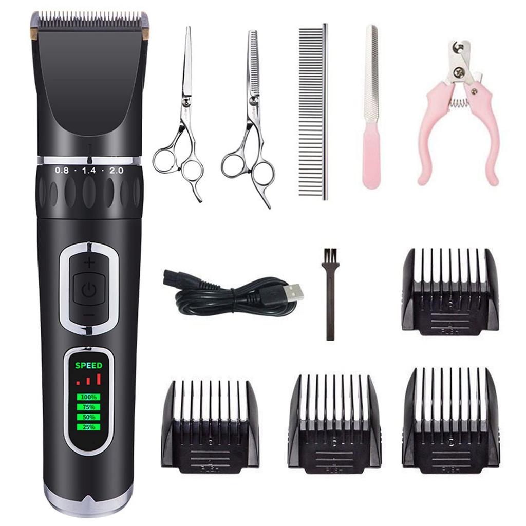 Dog Clippers Professional Dog Grooming Kit,Dog Shaver Clippers Low Noise Rechargeable Cordless Electric Pet Hair Clippers for Dogs Cats Pets Silent
