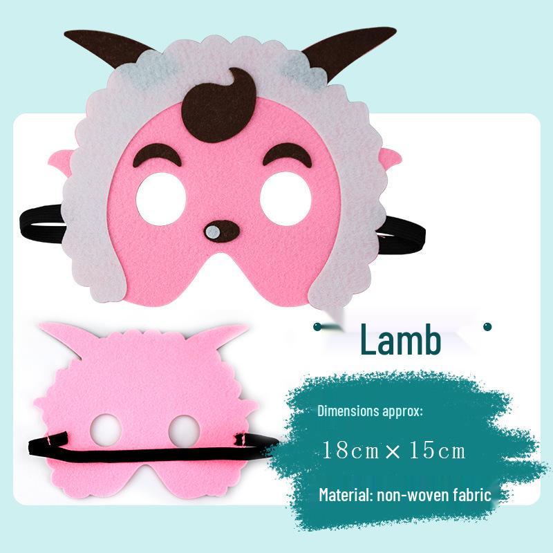 Children's Day Animal Masks: Frog & Tiger Cartoon Eye Masks for Kindergarten Performances