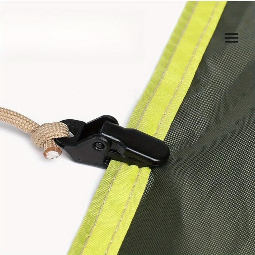 Outdoor Camping Crocodile Tent Clips Heavy Duty Tarp Clips Tent Clamp Fasteners Awning Thumb Screw Lock Grip Windproof Canopy Cord Tightener Buckle