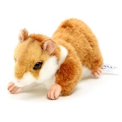 Hansa Toy Gose Animal 3738 Hamster 2 Hukande Hamster, 6cm, brun, Populära leksaker för koreanska barn