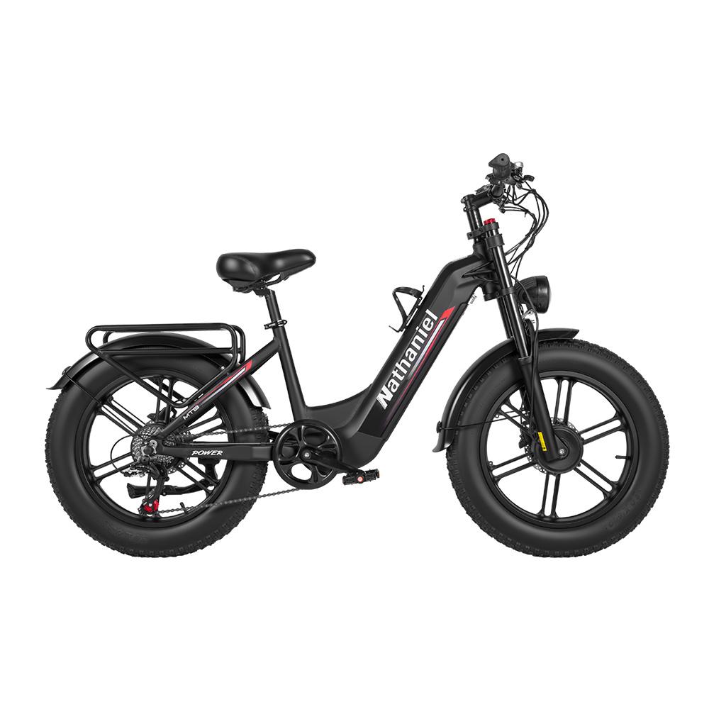 Nathaniel SYR08 2*1000W Dobbeltmotor Elcykel 48V20Ah Batteri 20 Tommer Fedtdæk Terrængående Elektrisk Cykel Til Voksen