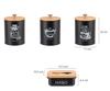 Set Of 3 Kitchen Containers And Butter Dish E-6057