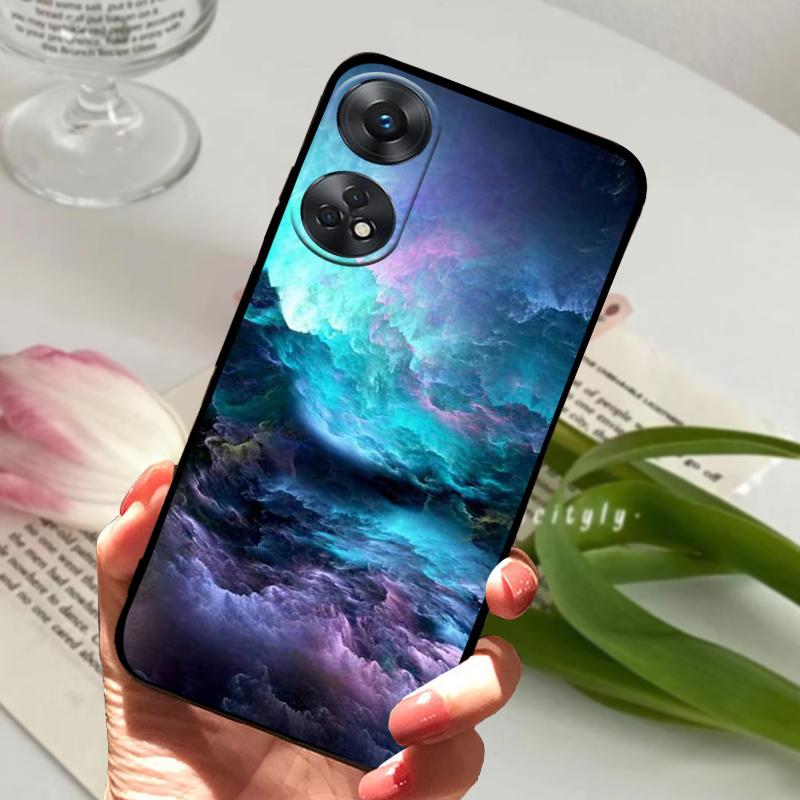 For Oppo Reno8 T 4G 5G Case Reno8T 8T Cool Fashion Soft Silicone TPU Phone Cover For OPPO Reno8 4G 5G Shockproof Bumper Fundas