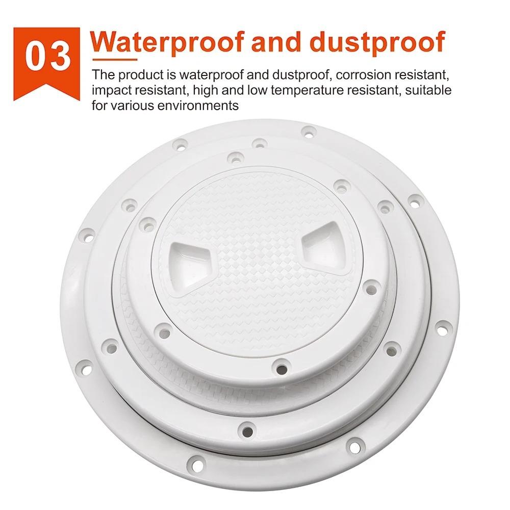 Round Hatch Cover 4 6 8 inch Non-Slip Inspection Hatches  For Boat Yacht Marine