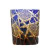 Edo Kiriko Drinking Glass Old Fashioned Crystal Whisky Cup For Scotch Bourbon Hand Cut Design Cocktail Glass With Gift Box 1PC