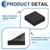 Uxcell Vibrationsdämpfungspads für 10 mm EVA Hohe Härte Dämpfung Schwarz Lautsprecher, 3030 mm, 8er-Pack, Höhe, Vibrationsabsorbierender Gummi, Schaumstoff, 60,