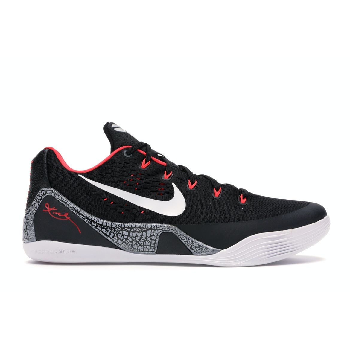 

Мужские кроссовки Nike Kobe 9 EM Laser Crimson Black White Wolf-Grey 646701-001