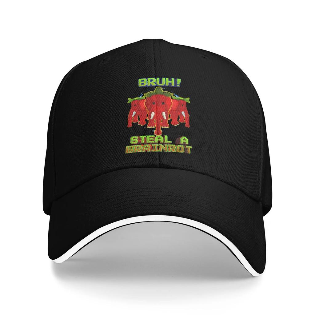 Steal A Brainrot Game Baseball Caps Hip Hop Sandwich Caps Unisex Adjustable Dad Hat Outdoor