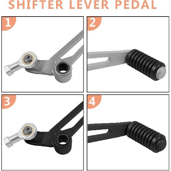 Motorrad Gangschalthebel Schaltpedal Ersatz für Kawasaki Ninja 400 2018-2023 Z400 ABS 2019-2023 Ninja 500 Z500 2024 2025 Ninja e-1