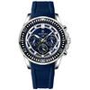 Herrenuhren Blau Wasserdicht Chronograph Sportuhr Quarz für Herren Armbanduhr Militärische Herren Analoguhr