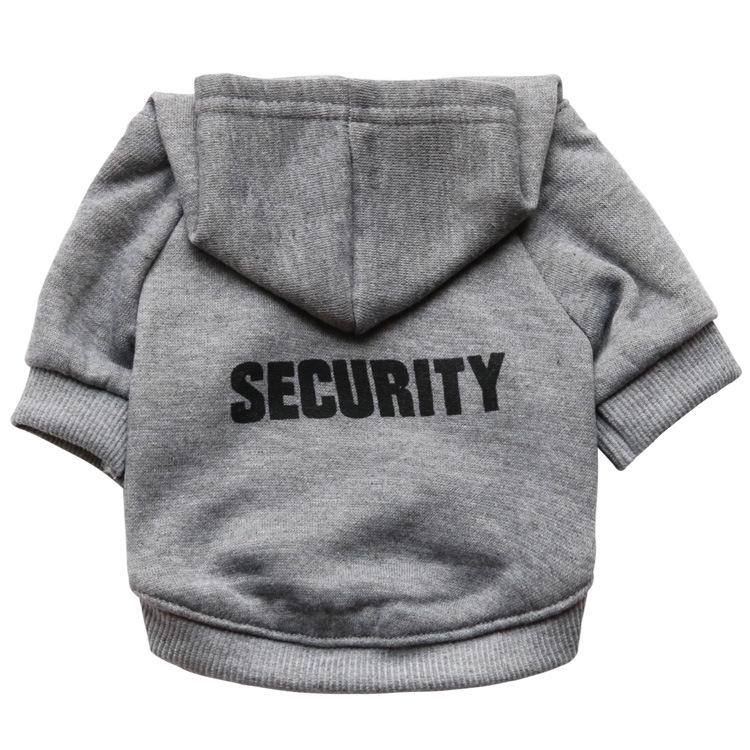 Dog & Cat Fleece Hoodie - Security Design for Autumn/Winter