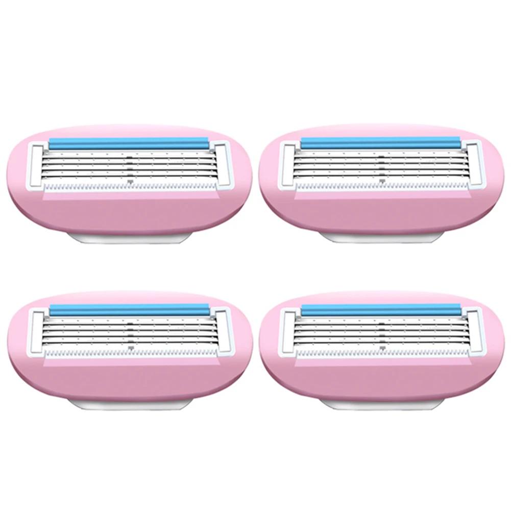 Damska Przenośna Golarka Golarka Nawilżająca Maszynka do Golenia 5 Ostrzy Depilator do Włosów na Twarzy Twarz/ Nogi/ Pachy/ Bikini Piękno Depilacja