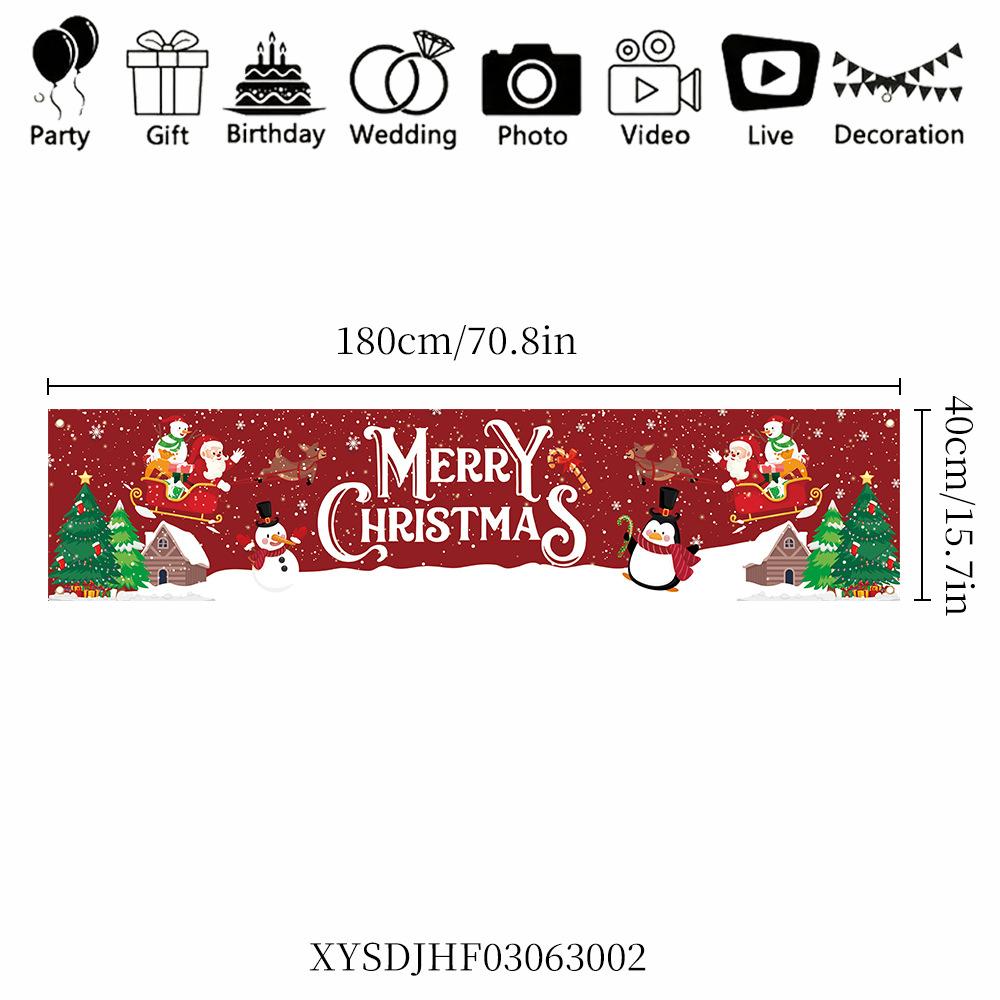 

Рождественский уличный баннер-флаг С Рождеством украшение для дома 2025 Рождественское украшение Navidad Natal Noel Подарок Счастливого Нового года 2026