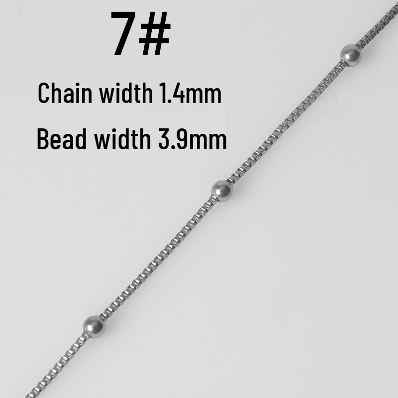 Titan Edelstahl O-Kettenarmband Halskette DIY Schmuckmaterialien