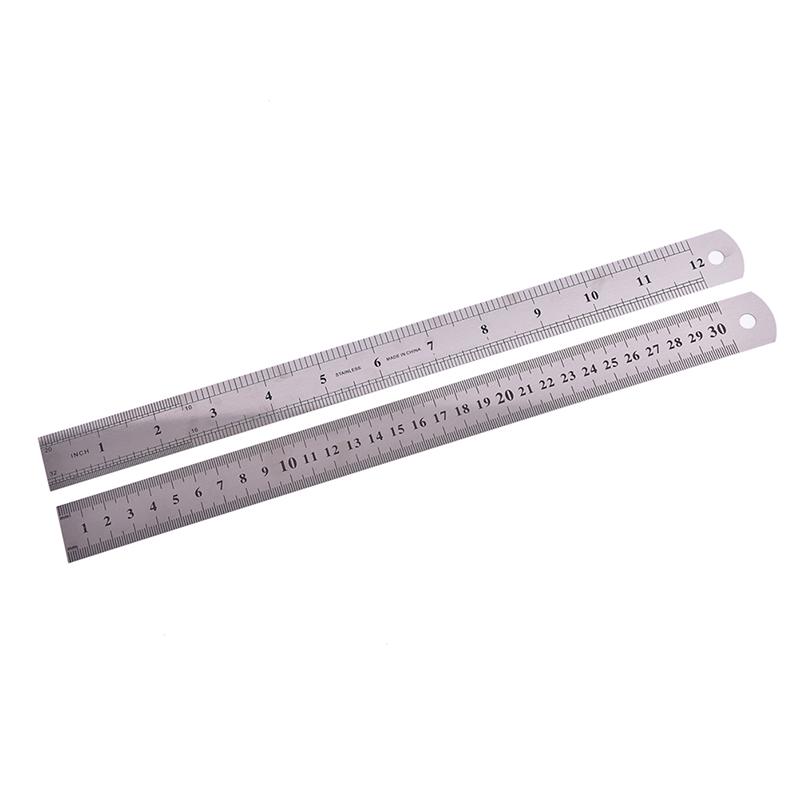 Metal Ruler Stainless Steel Straight Edge Drawing Cutting Non Skid Back