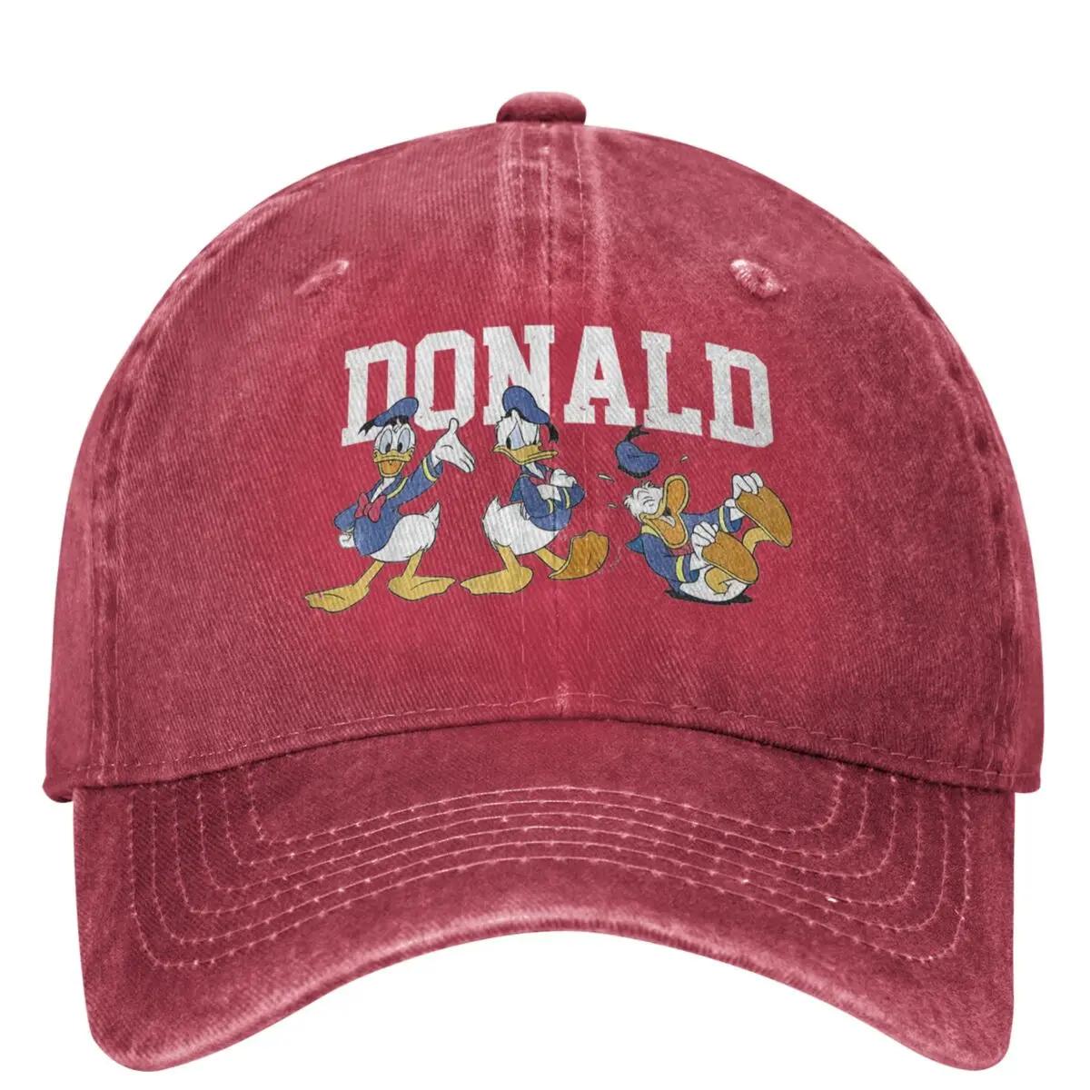 Scrooge McDuck Uncle Ducktales Washed Baseball Cap Donald Duck Cartoon Trucker Hat Spring Unisex Sun protection Snapback Cap One Size