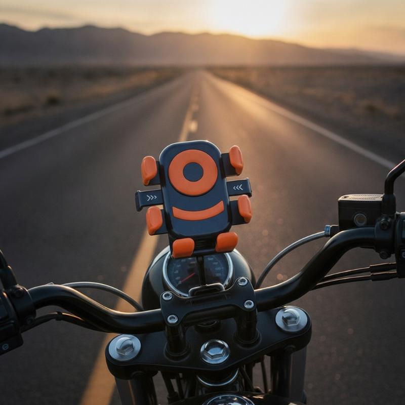 Bike Mobile Phone Holder 360° Rotatable Bicycle Phone Holder Non-Slip Road Bike Motorcycle Handlebar Mount Stand Bracket
