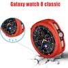 PC-Gehäuse+Schutzring für Samsung Galaxy Watch 8 Classic 46mm Zubehör Hohl-Stoßfänger für Galaxy Watch 8 Classic Hülle