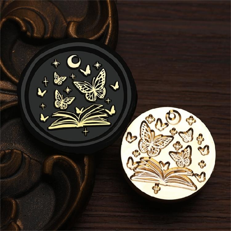 Butterfly Wax Seal Stamp Brass Head Insect Series Sealing Waxed Stamp for Photo Invitation Card Scrapbooking Decorations