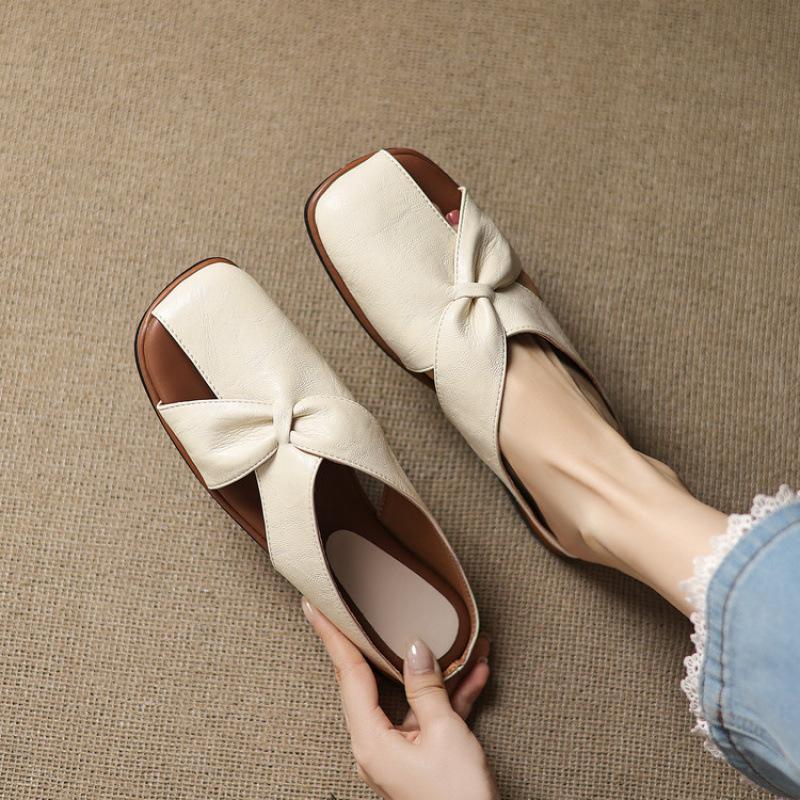 New women's round head flat-bottomed slippers non-slip soft bottom large size summer rubber soft bottom comfortable casual fashion sandals