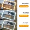 5X Handheld Reading Magnifying Glass Full Page Large Illuminated Magnifier With 48 Led Lights Square Loupe Lens For Seniors Gift