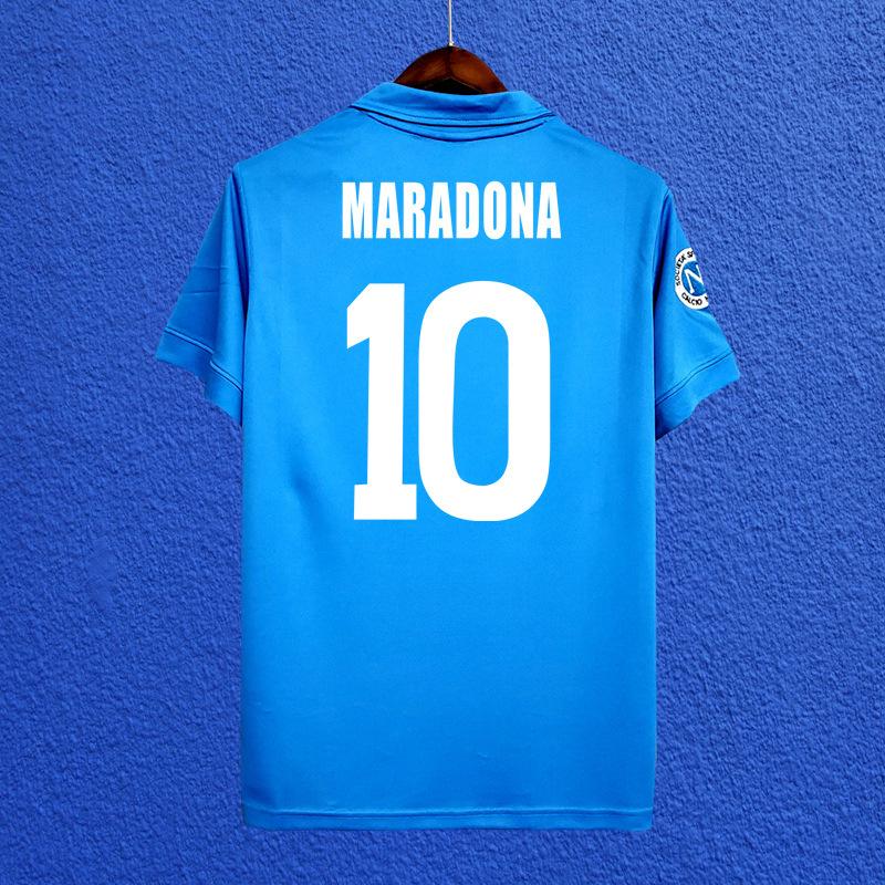 Napoli Maradona Classic Retro Jersey 8788 Season Home Short-sleeved Training Football Jersey