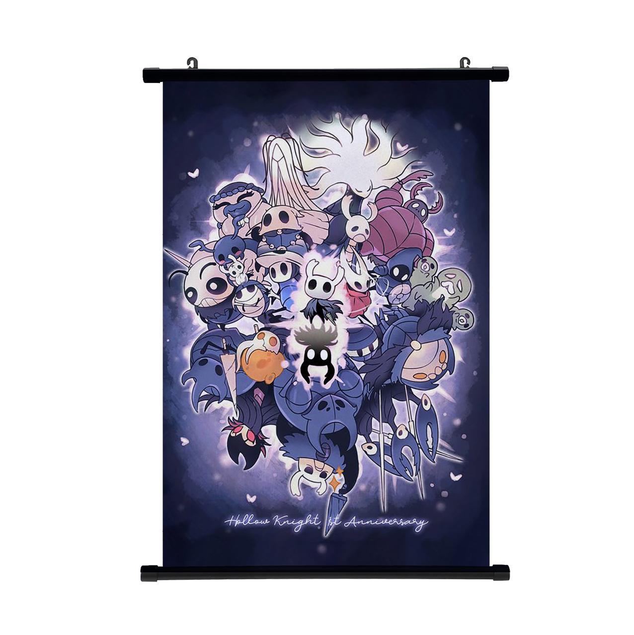 

Аніме Постер-свиток Hollow Knight Гаряча гра Мультфільм Косплей Настінна декоративна картина Вітальня Спальня Декорація Домашній декор 30*45cm кислота зелений колір