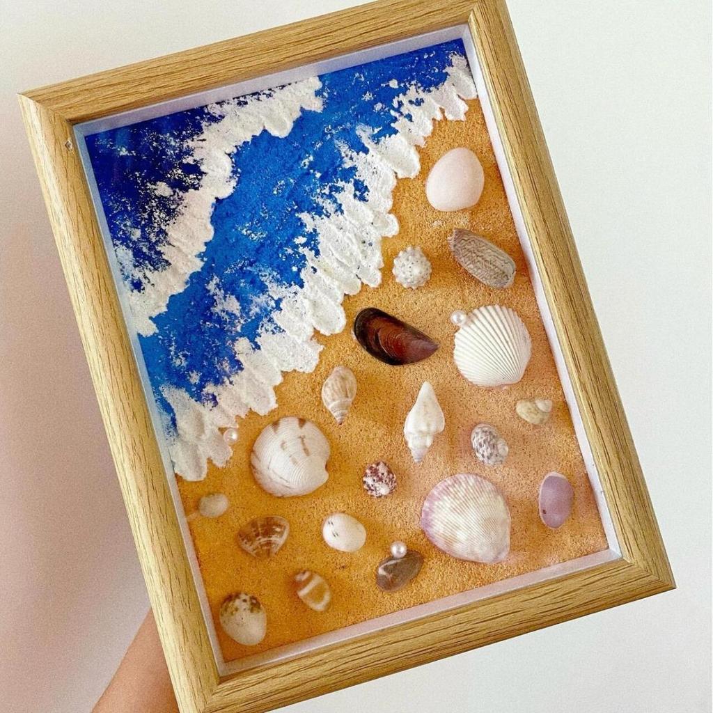 DIY Kindergarten Photo Frame Night Light - Handmade Texture Painting Gift