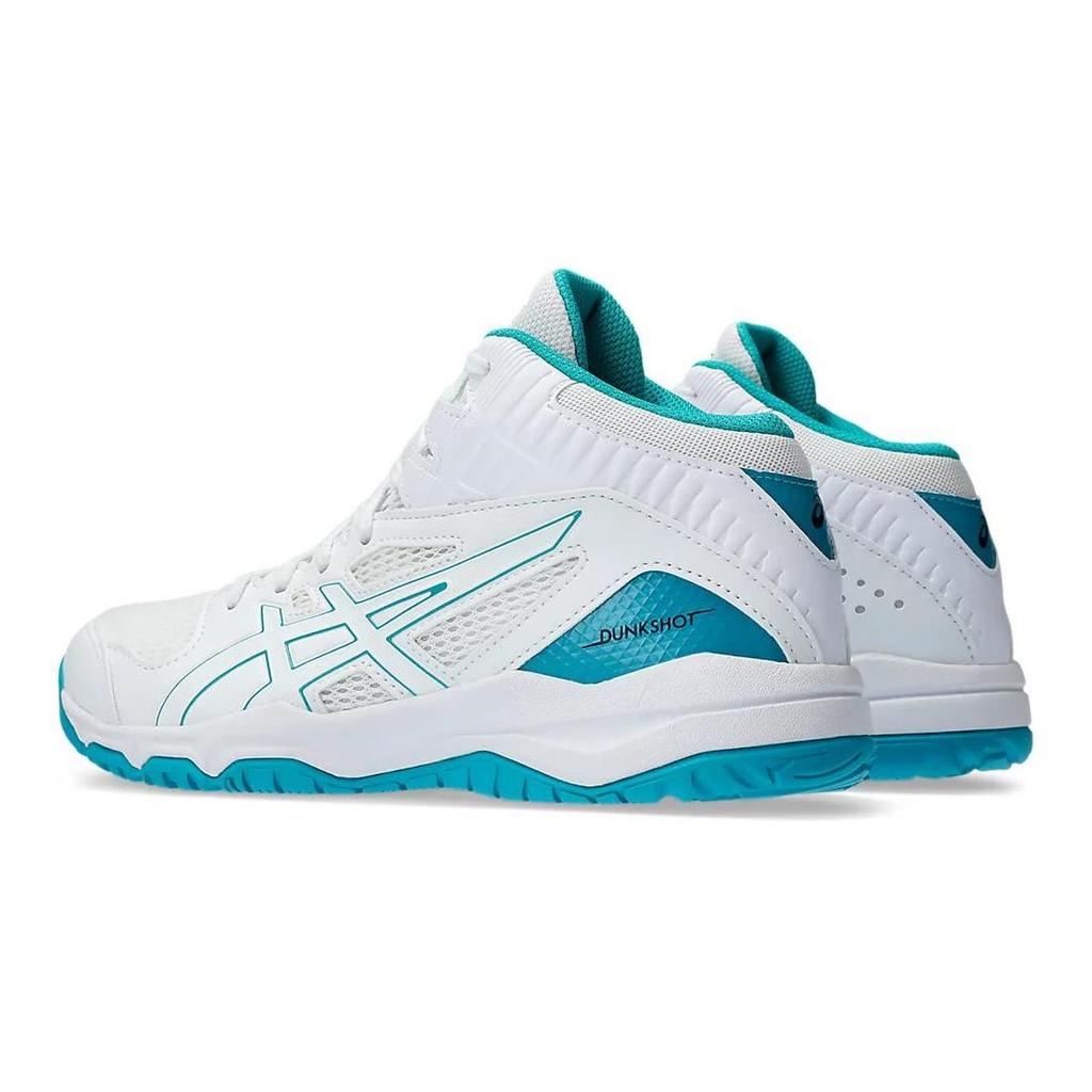 ASICS Dunkshot Mb 9 Comfortable Cushioning, Wear Resistant Mid top Children's Basketball Shoes White Kids' 1064A006-109