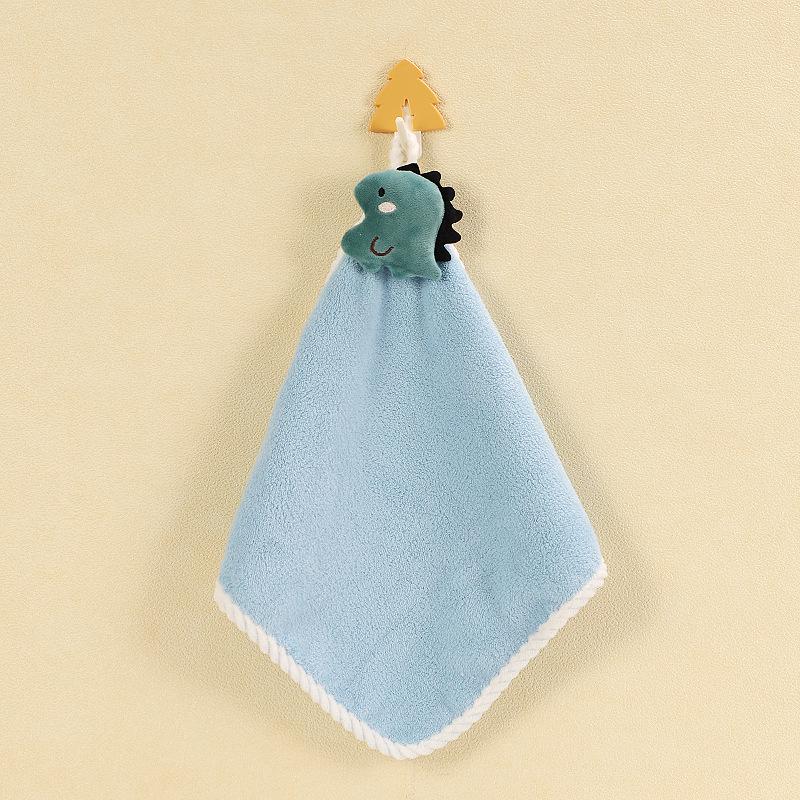 Cute Absorbent Hanging Hand Towel for Kids - Ideal for Bathroom or Kitchen Use