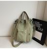 Schoolbag Multifunctional Simple Large Capacity Handbag Casual Niche Drawstring Design Backpack Versatile Travel Storage Bag