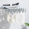 Windproof 24 Clips Clothes Hanger Plastic Cloth Drying Rack Underwear Drying Rack  for Home