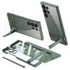 Transparent Electroplated Phantom Case Galaxy S24 Ultra With Precision Cutouts Kickstand Support