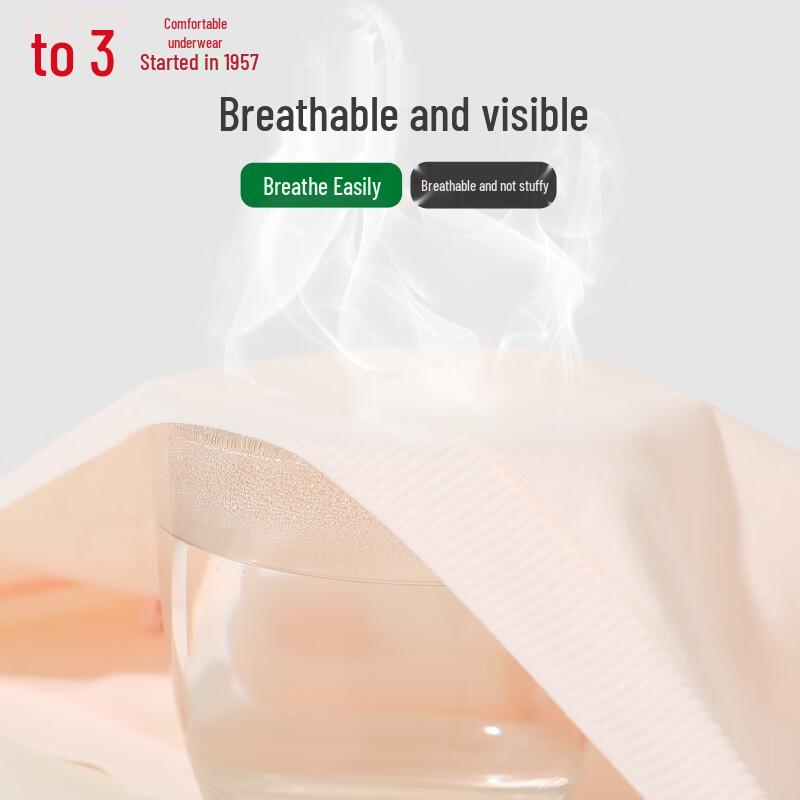 Hongdou Women's 7A Antibacterial Cotton-Spandex Briefs with Silk Gusset (4-Pack)