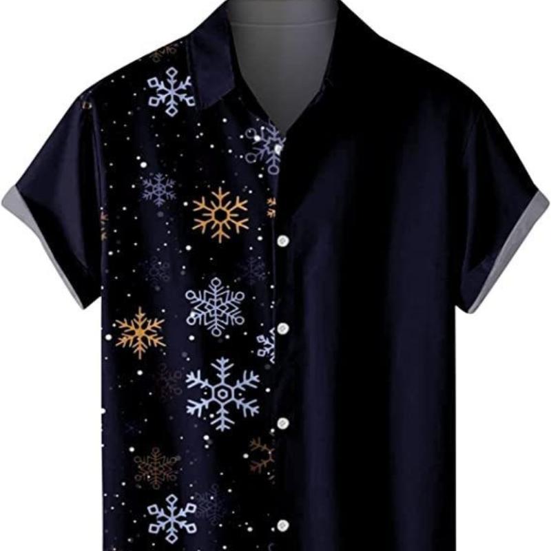 Рождественская коллекция мужская повседневная 3D цифровая печать весна/лето короткая — фото 5