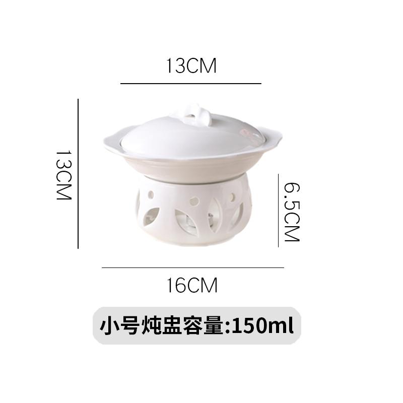 White Ceramic Bowl Candle Heating Tableware Soup Bowls Fruit Salad Bowl Noodle Bowls Dinner Plate Dessert Plate Dish Soup Pot