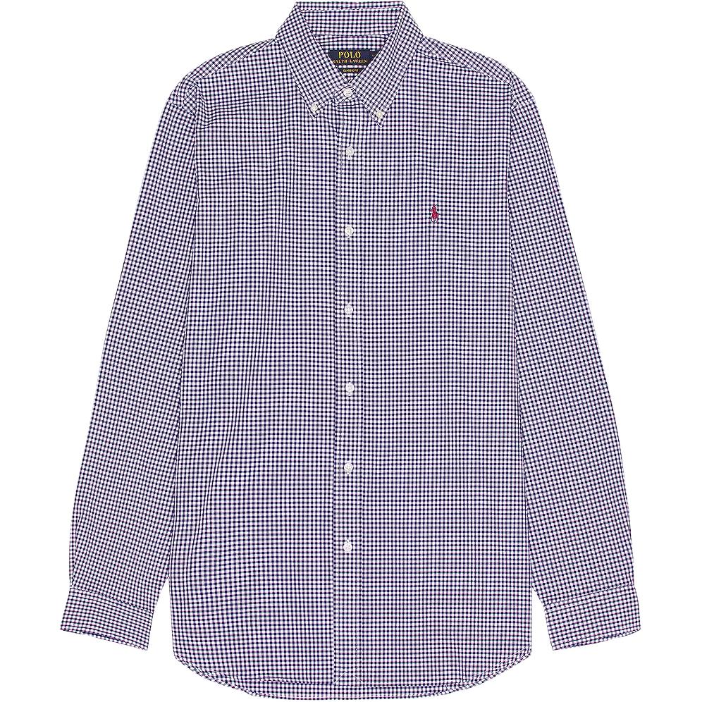

Polo Ralph Lauren Клетчатая однобортная рубашка с длинным рукавом Мужские рубашки Темно-синий 710831821-003 M