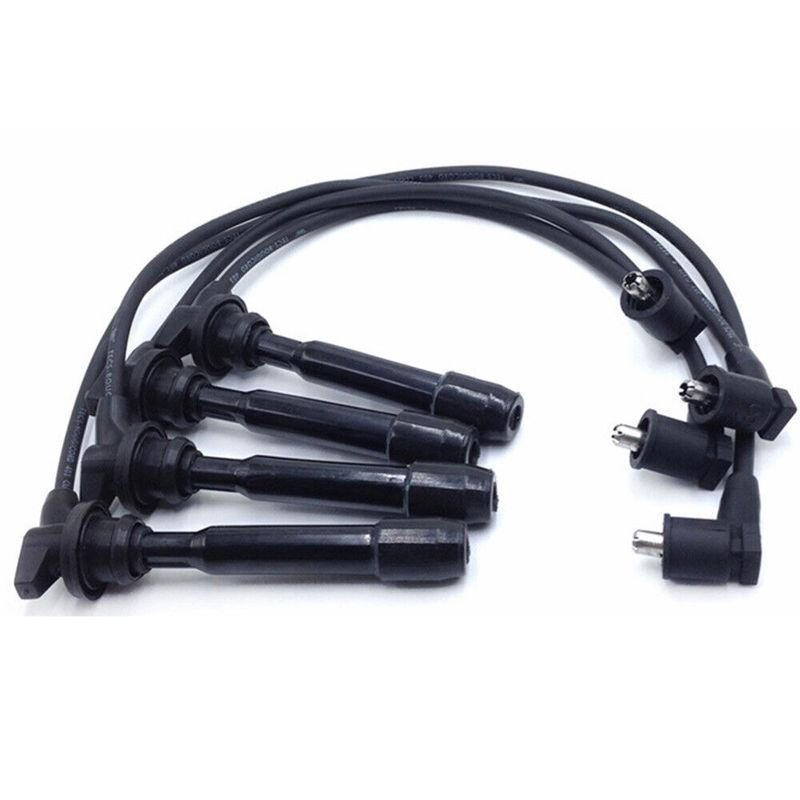 4pcs Spark Plug 27501-23B70 Spark Plug Wires for 96-12 Elantra Tiburon 05-08 Tucson