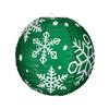 Snowflake Paper Lantern Red Green Christmas Hanging Round Lantern Decoration for Indoor Outdoor Decor Holiday Party Supplies